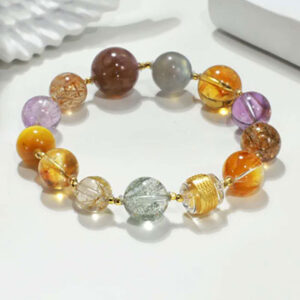 Multi-Gem Crystal Bracelet
