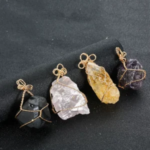 Natural Crystal Rough Stone Pendant