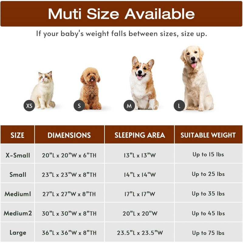Small Dog Bed, Calming Soft Anti-Anxiety Donut Cat Bed - Image 5