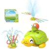 3-in-1 Plastic Turtle Water Sprinkler Summer Fun Backyard Games with Splash Water Toys for Kids - Image 15