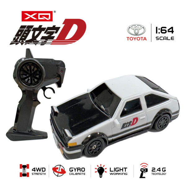 頭文字 D 2.4G 1:64 Toyota AE86 Remote Control Mini Racing Car Toy - Image 2