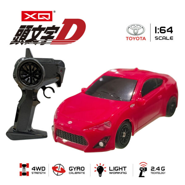 頭文字 D 4WD 2.4G 1:64 Toyota GT86 Mini RC Drift Racing Car with Lights - Image 2