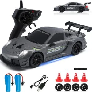 1 24 Scale 4WD 2 4GHz High Speed 20KMH LED Linkage Light Set Indoor Mini Electric Racing Full Remote Control Drift RC Car - Image 17