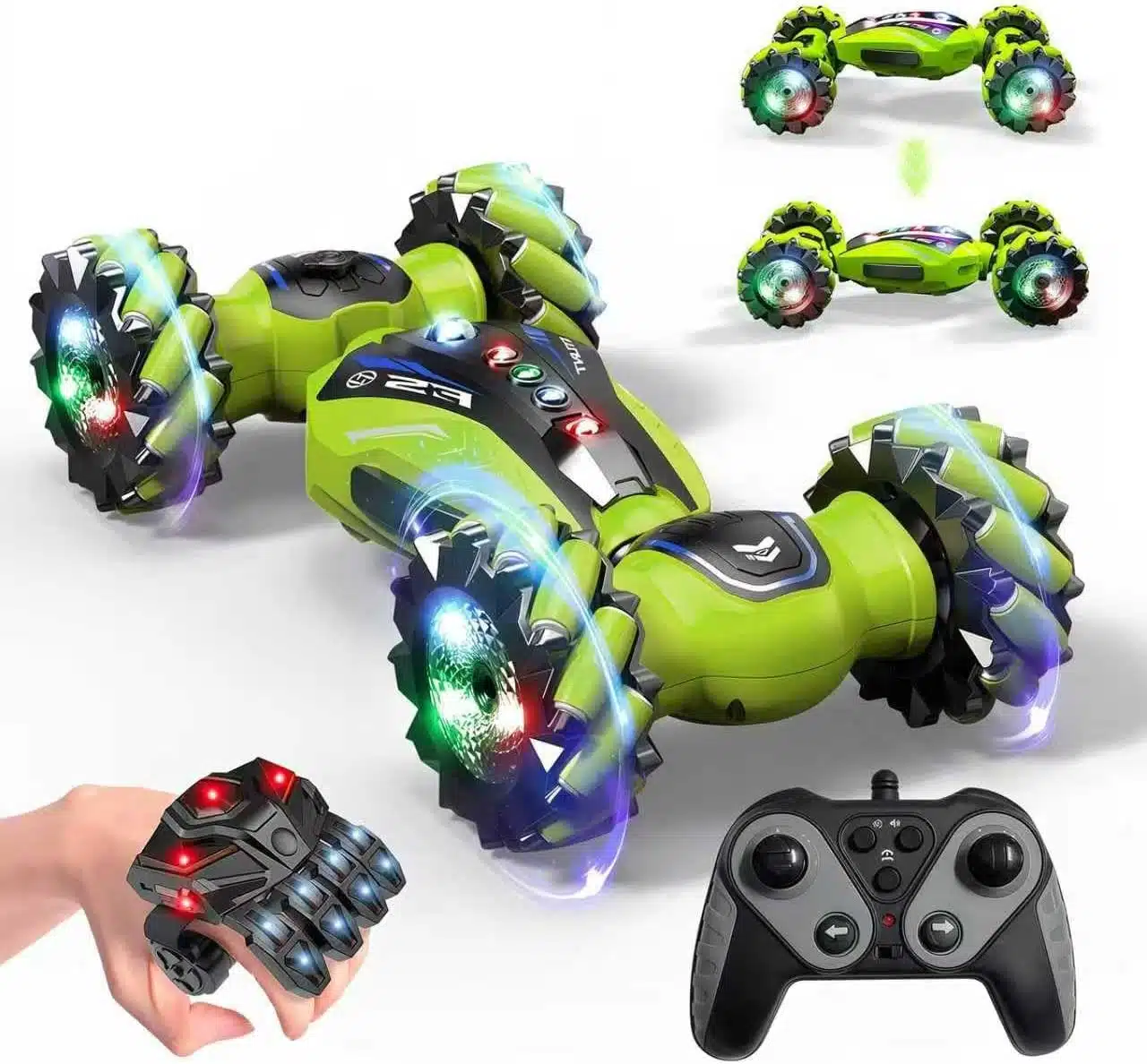 1:12 Gesture Control 4WD Double-Sided Off-Road RC Stunt Car with Lights Twist Body for Kids - Image 2