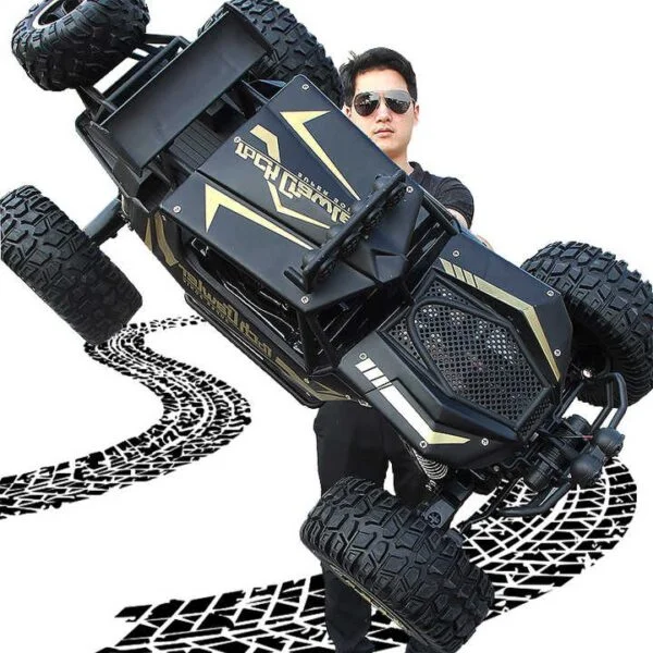 2.4G 50cm 1:8 Scale 4WD High Speed Metal Remote Control Monster Truck Crawler Car Toy - Image 2