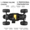 2.4G 50cm 1:8 Scale 4WD High Speed Metal Remote Control Monster Truck Crawler Car Toy - Image 18