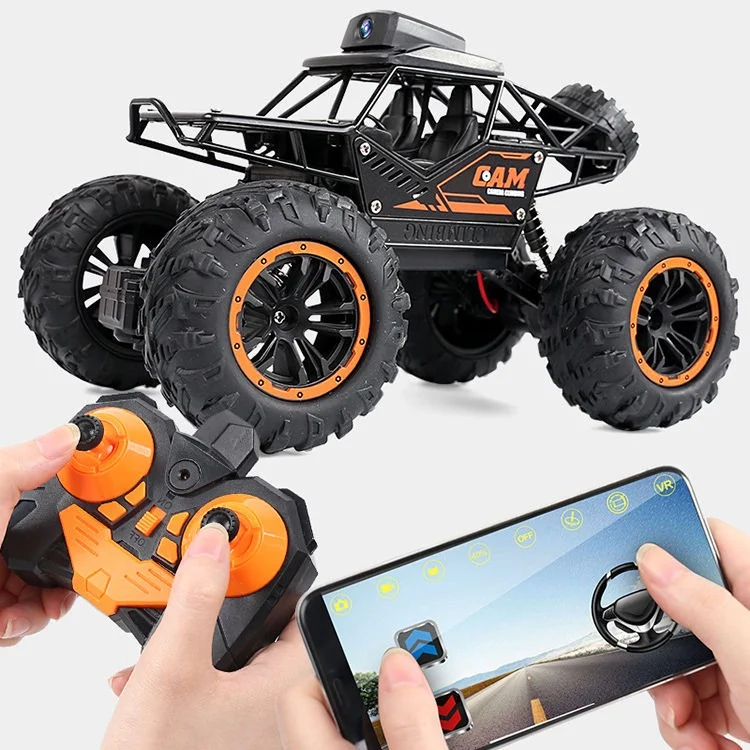1:18 2.4G Alloy RC Car With HD 720P WIFI FPV Camera Machine Stunt SUV Climbing Toy - Image 2