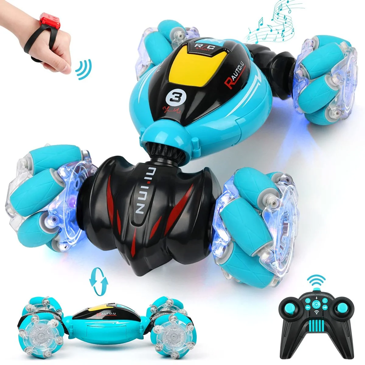 Toy Manufacturer China 2.4G Hand Watch Hobby Grade Gesture Sensing Drift Twister Stunt Remote Control Car Rc Cars - Image 2
