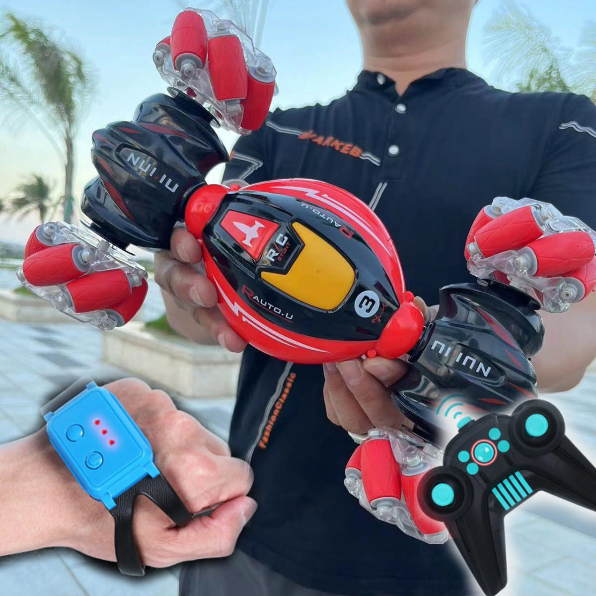 Toy Manufacturer China 2.4G Hand Watch Hobby Grade Gesture Sensing Drift Twister Stunt Remote Control Car Rc Cars - Image 13
