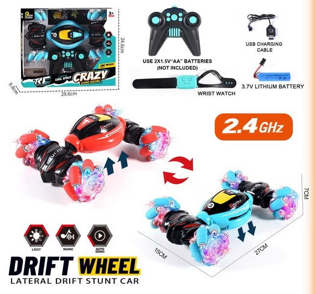 Toy Manufacturer China 2.4G Hand Watch Hobby Grade Gesture Sensing Drift Twister Stunt Remote Control Car Rc Cars - Image 16