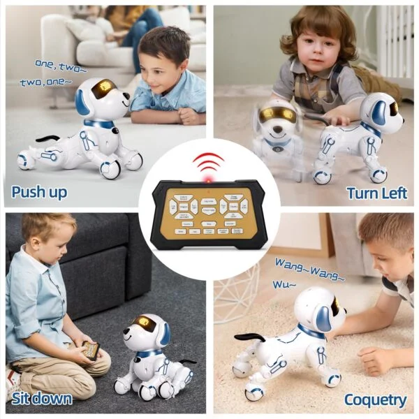 Toy Manufacturer China 2024 Remote Control Dog Toy Smart 360 Rolling-ove Smart Programmable Intelligent Walking Dancing Rc Robot Dog - Image 12