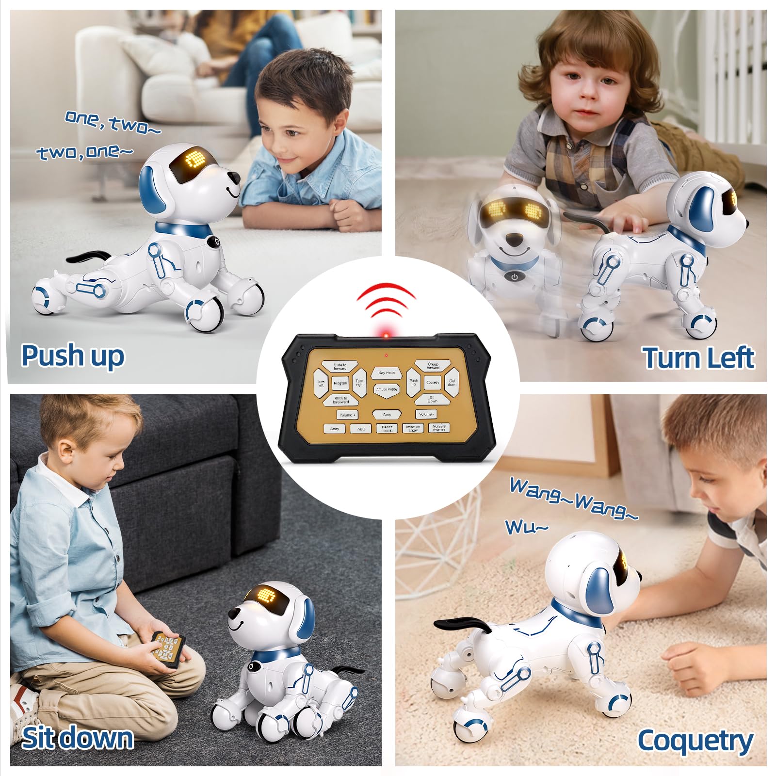 Toy Manufacturer China 2024 Remote Control Dog Toy Smart 360 Rolling-ove Smart Programmable Intelligent Walking Dancing Rc Robot Dog - Image 10
