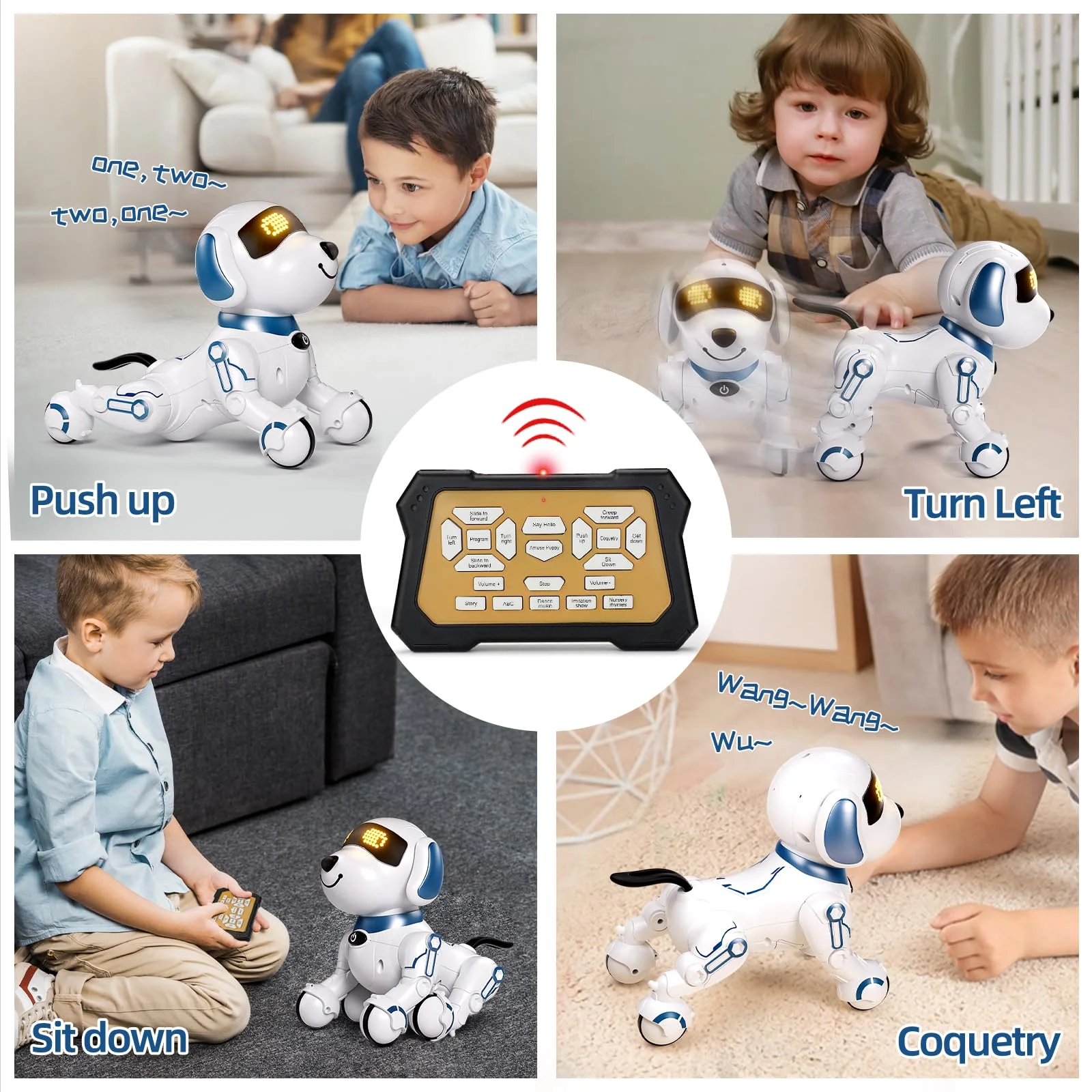 Toy Manufacturer China 2024 Remote Control Dog Toy Smart 360 Rolling-ove Smart Programmable Intelligent Walking Dancing Rc Robot Dog - Image 11