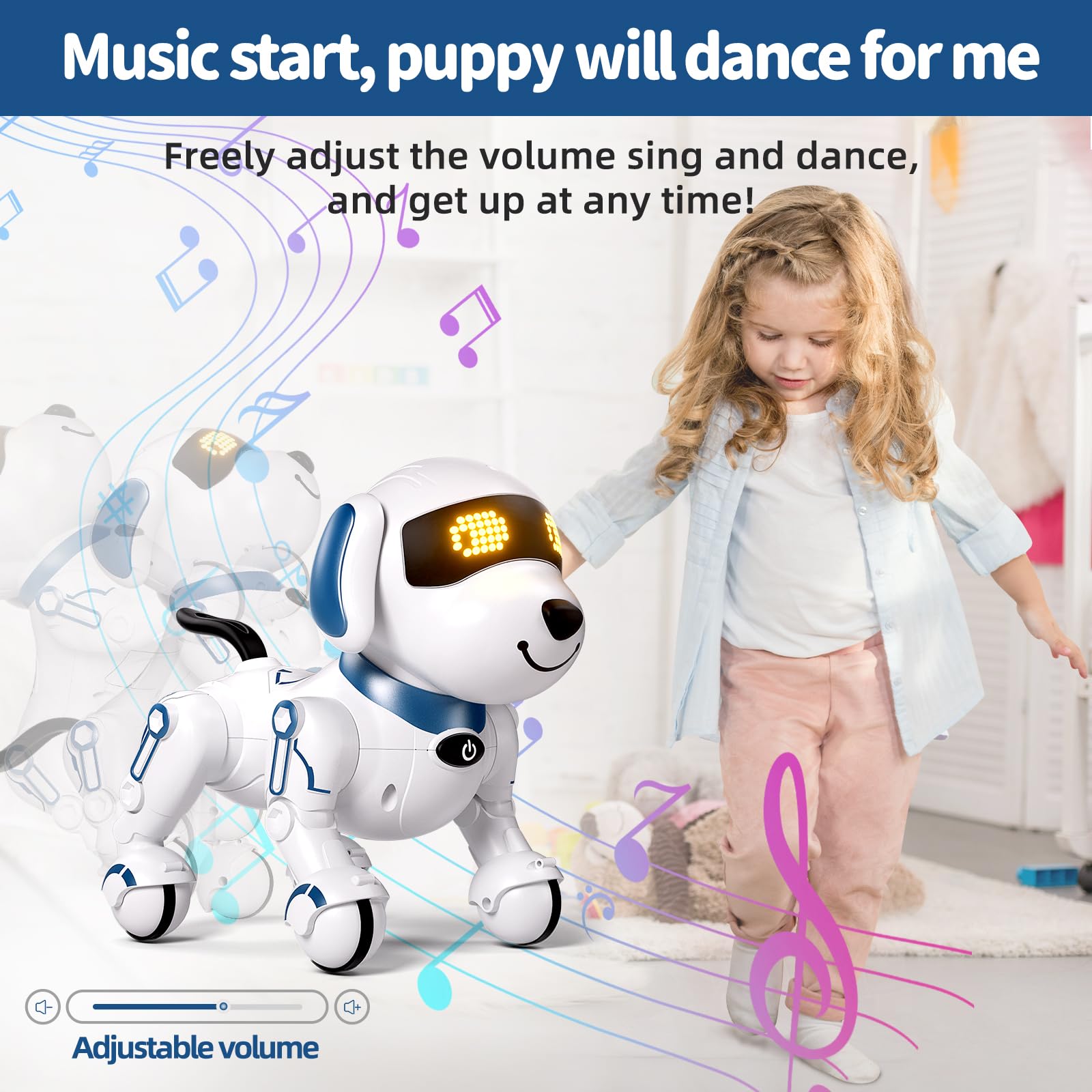 Toy Manufacturer China 2024 Remote Control Dog Toy Smart 360 Rolling-ove Smart Programmable Intelligent Walking Dancing Rc Robot Dog - Image 13