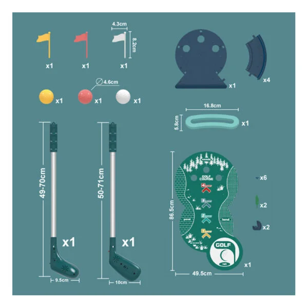 Bulk Toy Orders Hot Selling Pretend Play Children Sport Simulate Golf Course Game Toy For Children - Image 12