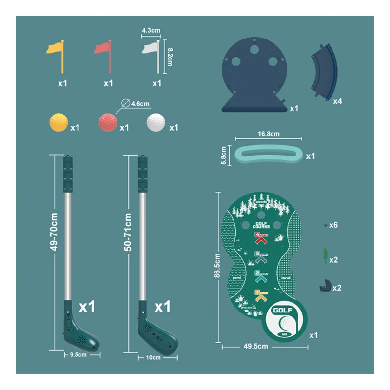 Bulk Toy Orders Hot Selling Pretend Play Children Sport Simulate Golf Course Game Toy For Children - Image 11