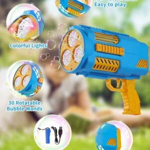 Custom Toy Manufacturer Cheap Children Toys 2024 Automatic Bazzoka Bubble Blaster Gun Rocket Bazooka Bubble Gun for Girls - Image 23