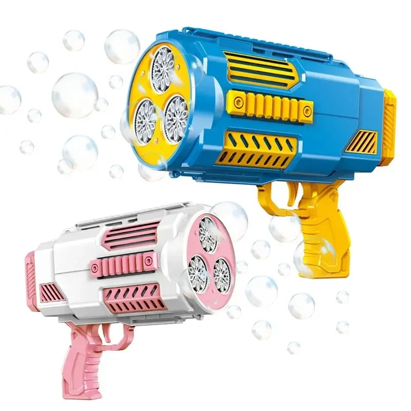 Custom Toy Manufacturer Cheap Children Toys 2024 Automatic Bazzoka Bubble Blaster Gun Rocket Bazooka Bubble Gun for Girls - Image 17