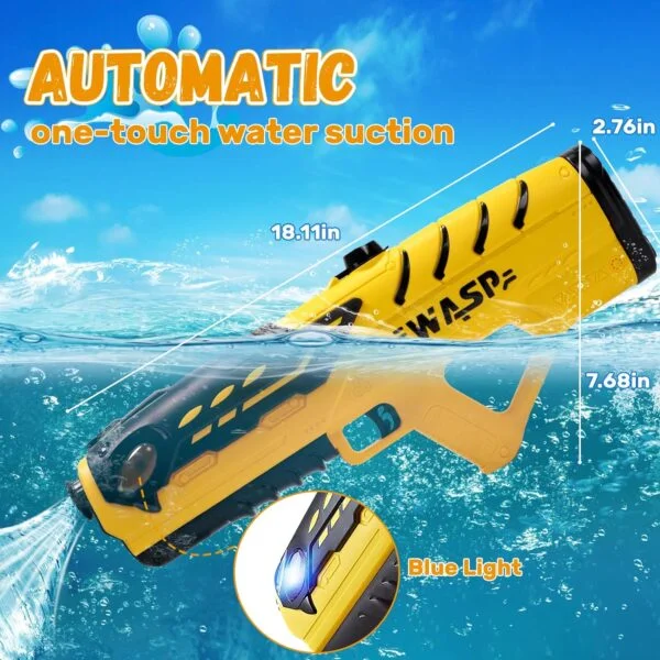 Wholesale Toy Supplier Automatic Water Squirt Guns Light Up to 39 Ft Range Automatic Electric Water Gun Toy for Adult - Image 5