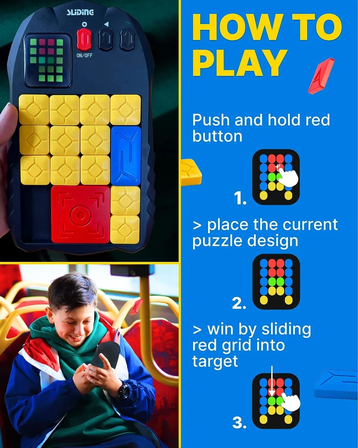 Toy Manufacturer China Custom Plastic Electronic Huarong Road Jigsaw Flip Super Slide Puzzle Game - Image 8
