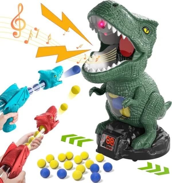 Bulk Toy Orders Children’s Moveable Dinosaur Foam Soft Bullet Gun Dinosaur Shooting Game Toys for Kids - Image 3