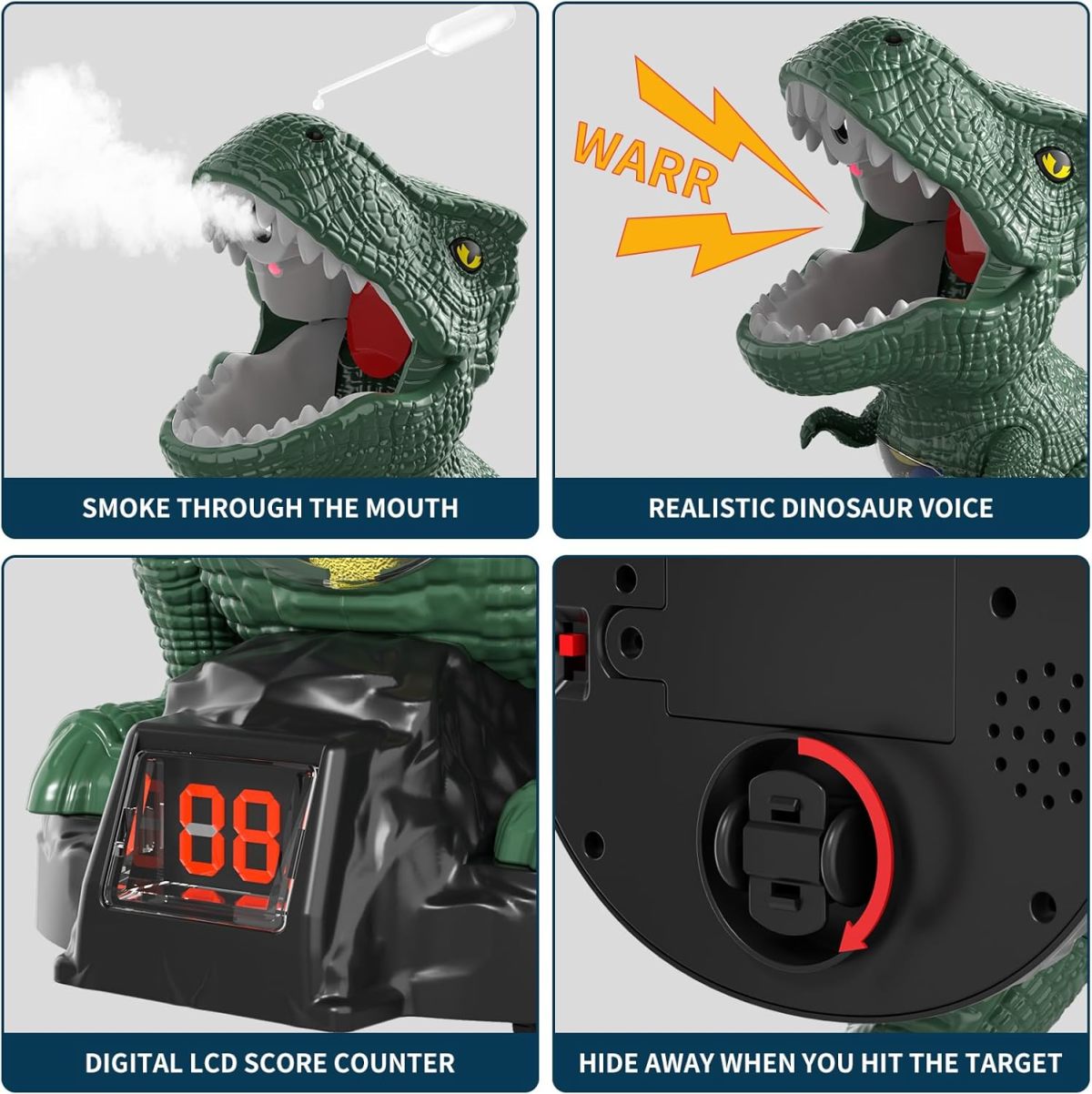 Bulk Toy Orders Children’s Moveable Dinosaur Foam Soft Bullet Gun Dinosaur Shooting Game Toys for Kids - Image 7