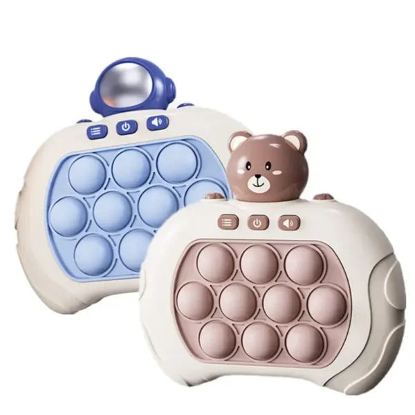 China Toy Factory Decompression 4 Modes Anti Stress Relief Children Handheld Puzzle Memory Light Up Electronic Fast Quick Push Game Pop It Fidget Toy - Image 2