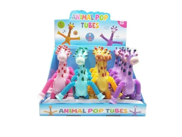 Toy Manufacturer China Toys Giraffe Pop Tubes Sensory Toys Novelty Spring Fidget Toy Stretch Tube Stress Relief Toy for Kid Adult Birthday Gift Party Favors - Image 8
