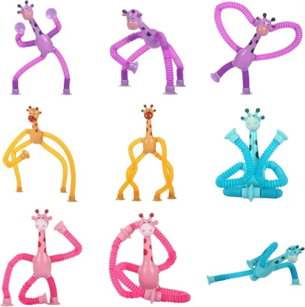 Toy Manufacturer China Toys Giraffe Pop Tubes Sensory Toys Novelty Spring Fidget Toy Stretch Tube Stress Relief Toy for Kid Adult Birthday Gift Party Favors - Image 14
