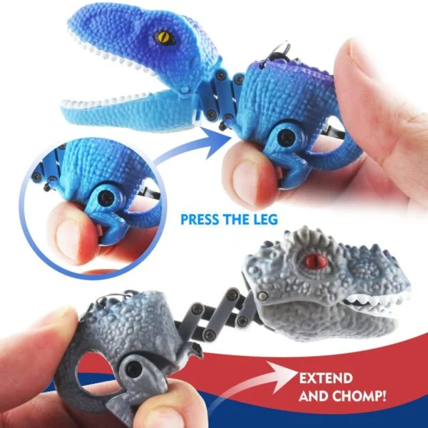Wholesale Supplier Toy Dino Keychains Dinosaur Grabber Keychain Toy - Image 12