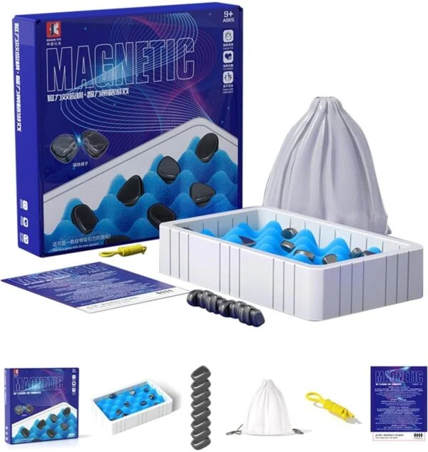 Toy Wholesaler China Portable Magnetic Stone Effect Chess Board Game Travel Professional Chess Game Set Magnetic Chess Game - Image 3