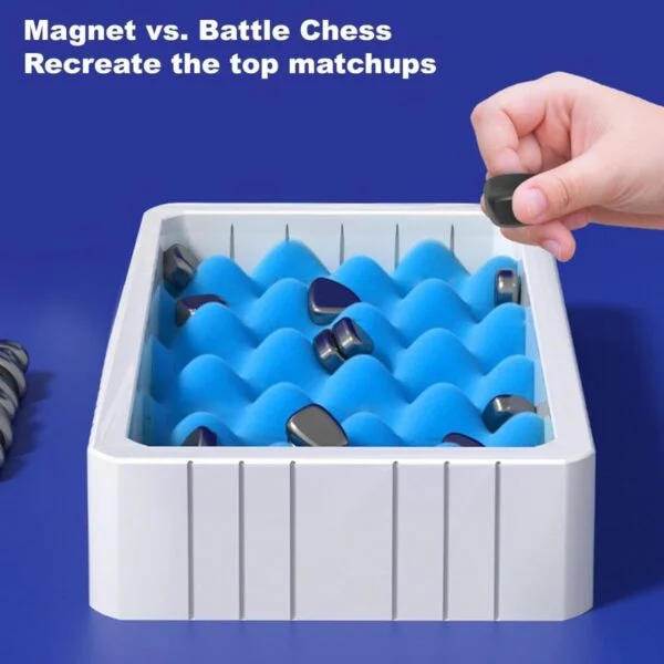 Toy Wholesaler China Portable Magnetic Stone Effect Chess Board Game Travel Professional Chess Game Set Magnetic Chess Game - Image 6