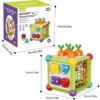 Toy Supply Chain New Baby Early Development Educational Montessori Shape Sorter Colorful Cube Activity Cube Toys - Image 26