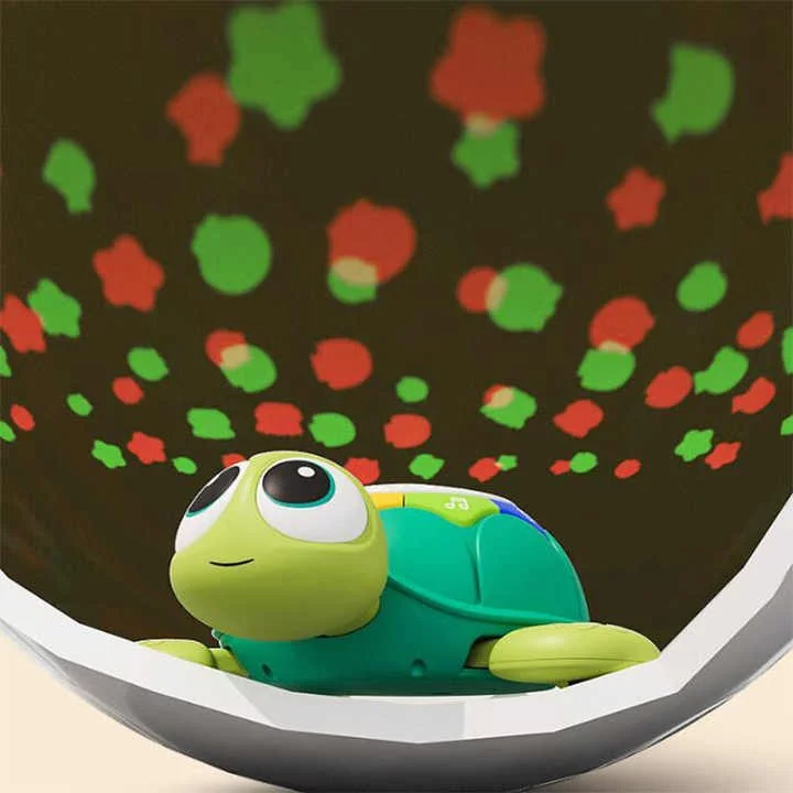 Toy Supplier China 5 in 1 Musical Projector Turtle Crawling Toys Educational Musical Turtle Crawling Baby Toy - Image 14