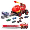 Kids Dinosaur Deformation Catapult Carrier Large Truck Toy With 3 Toy Cars - Image 20