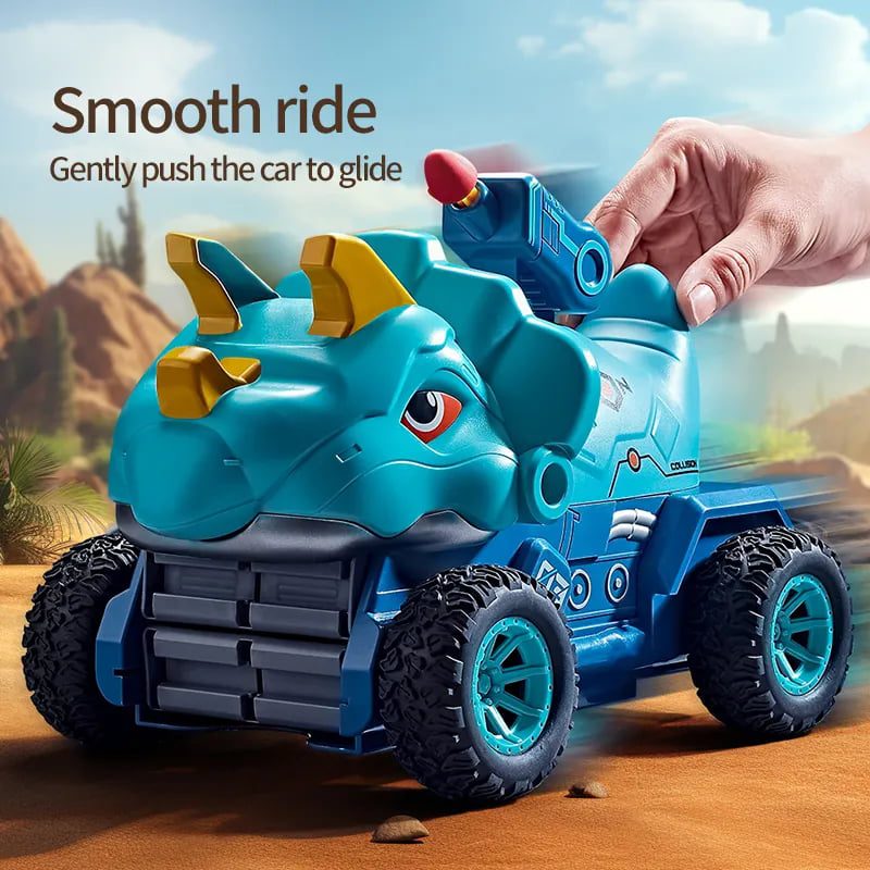 Kids Dinosaur Deformation Catapult Carrier Large Truck Toy With 3 Toy Cars - Image 7