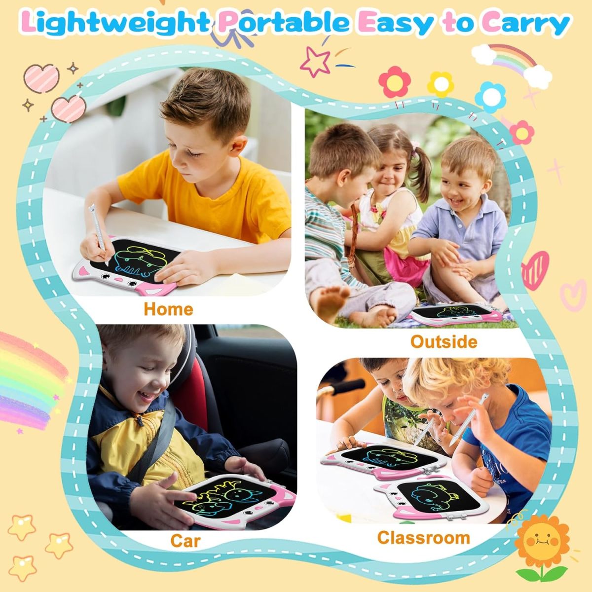 10 Inch Colorful Electronic Erasable Drawing Pad - Image 13