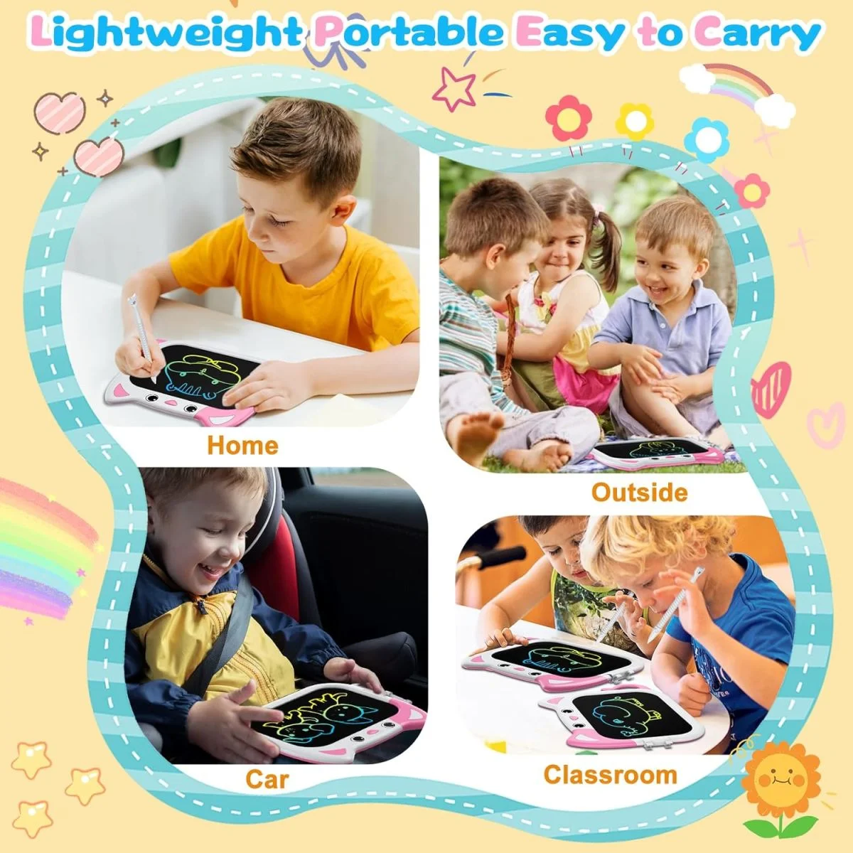 10 Inch Colorful Electronic Erasable Drawing Pad - Image 14
