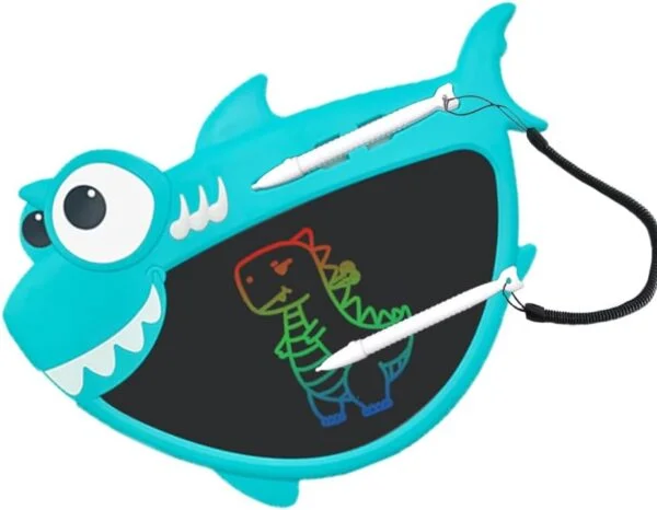 Wholesale 9 Inch Digital Colorful Screen LCD Shark-shaped Drawing Tablet - Image 3