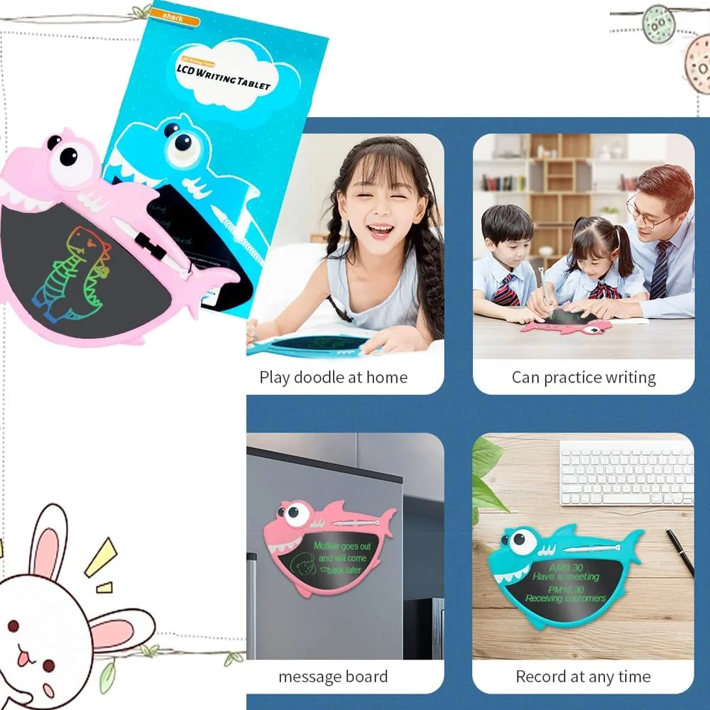 Wholesale 9 Inch Digital Colorful Screen LCD Shark-shaped Drawing Tablet - Image 8
