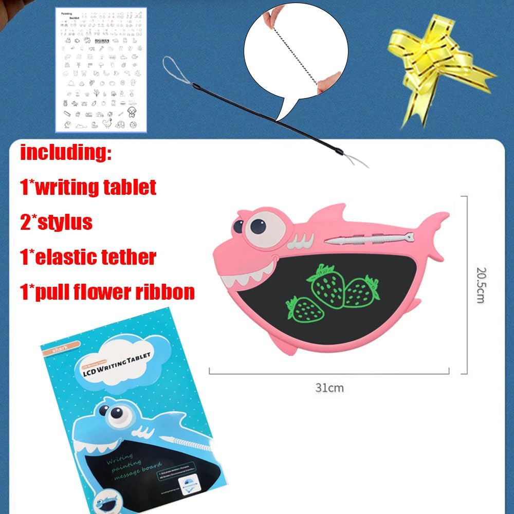 Wholesale 9 Inch Digital Colorful Screen LCD Shark-shaped Drawing Tablet - Image 16