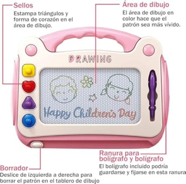 Portable Magnetic Educational Erasable Colorful Learning Drawing Board - Image 18