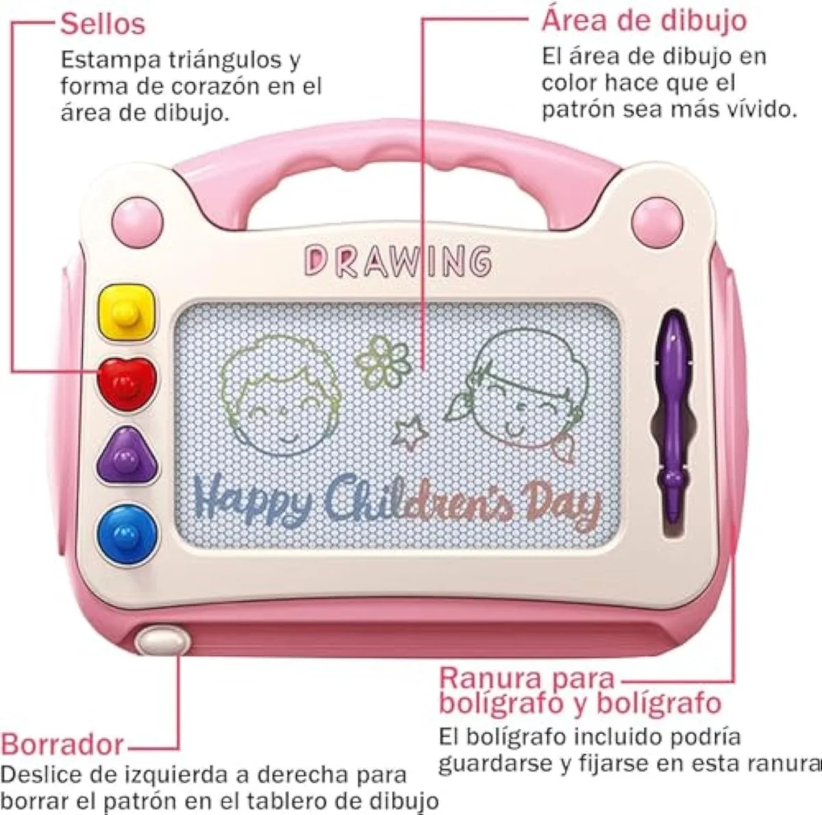 Portable Magnetic Educational Erasable Colorful Learning Drawing Board - Image 17