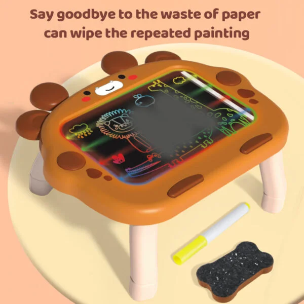 Wholesale Erasable 7 Color Screen LCD Doodle Drawing Pad With Detachable Stand - Image 9