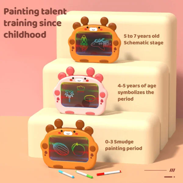Wholesale Erasable 7 Color Screen LCD Doodle Drawing Pad With Detachable Stand - Image 15