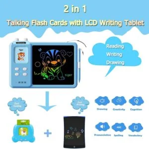 Wholesale 2-in-1 LCD Learning Writing Drawing Tablet With English Talking Flash Cards - Image 22