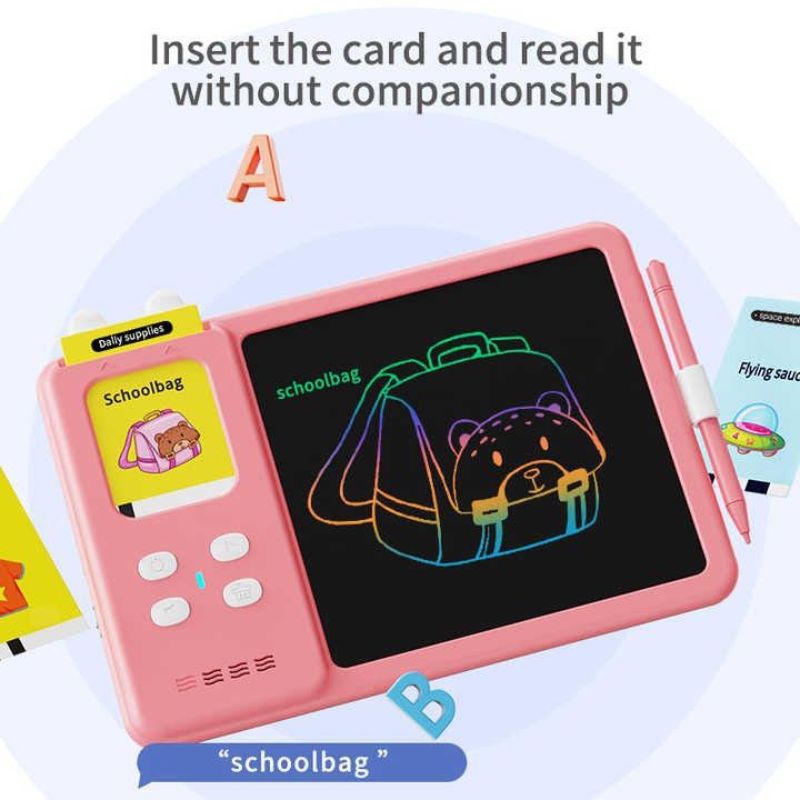 Wholesale 2-in-1 LCD Learning Writing Drawing Tablet With English Talking Flash Cards - Image 16