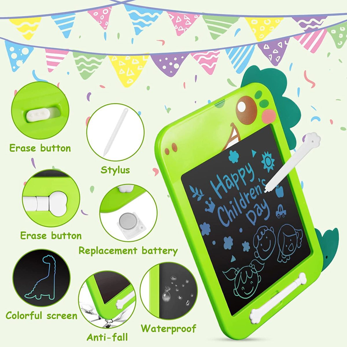 Wholesale Educational Cartoon Shark-Shaped LCD Electronic Drawing Writing Tablet - Image 6