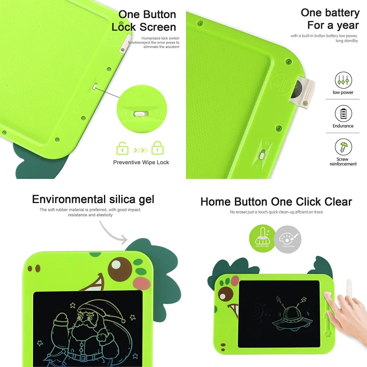 Wholesale Educational Cartoon Shark-Shaped LCD Electronic Drawing Writing Tablet - Image 10