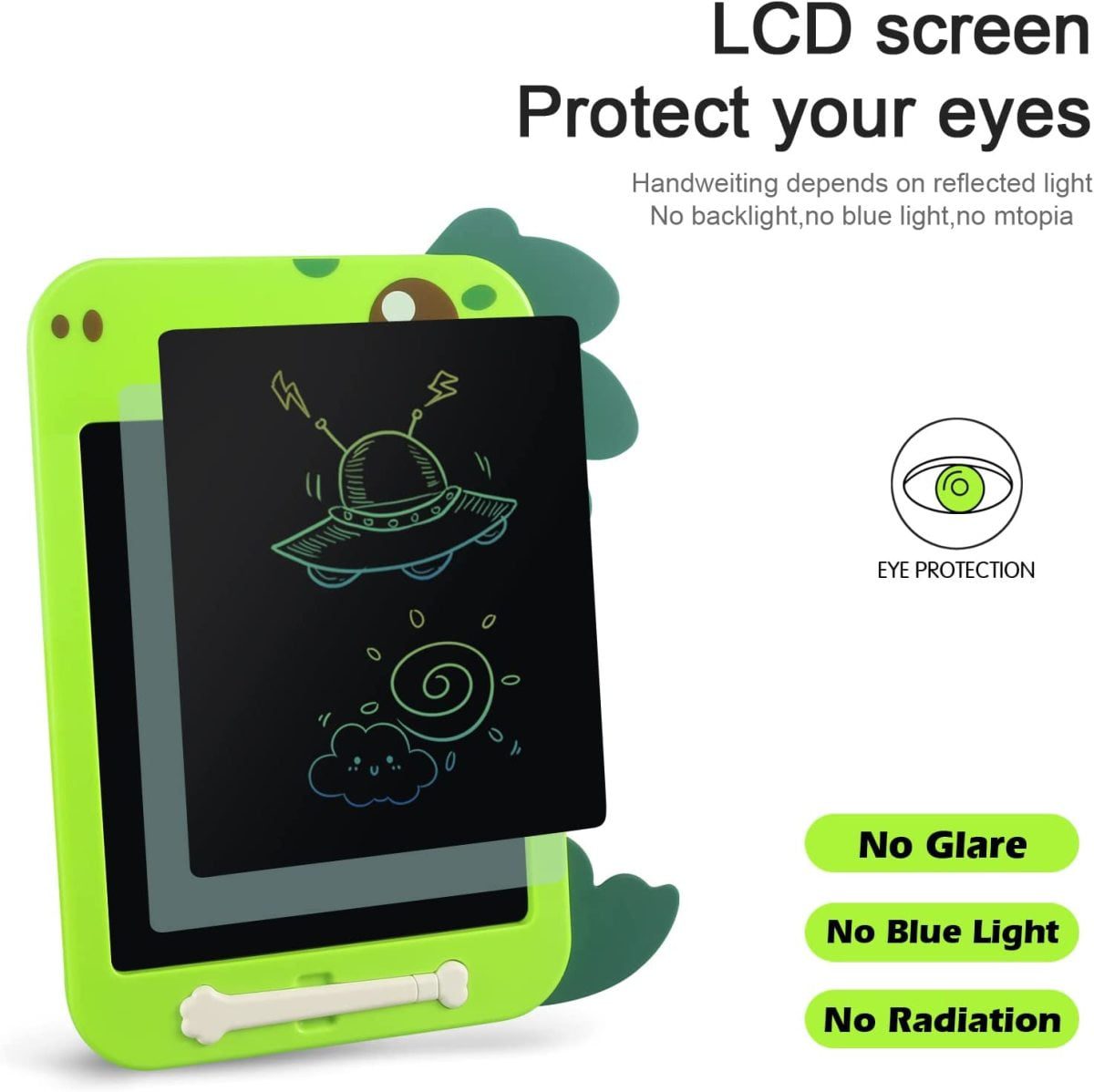 Wholesale Educational Cartoon Shark-Shaped LCD Electronic Drawing Writing Tablet - Image 12